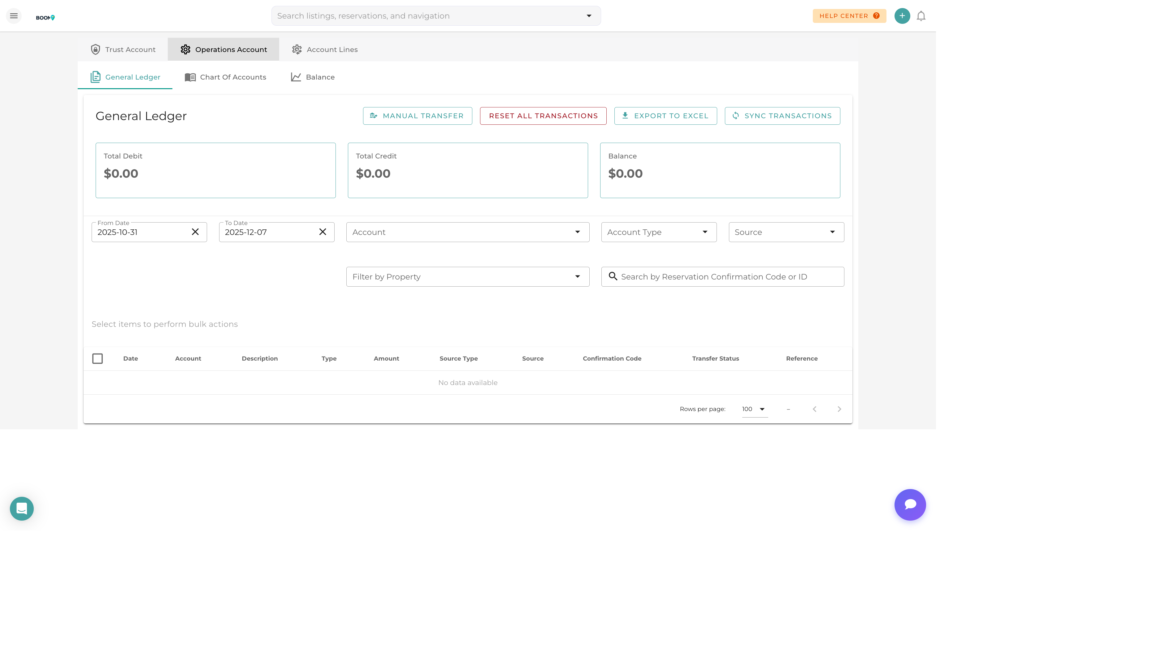 Financial Ledger Overview